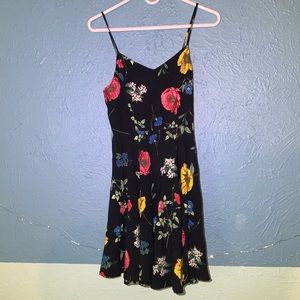 BLACK AND FLORAL DRESS